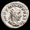 Philip I. Antoninianus silver (3,85 g.). Rome, 248 a.C. SAECVLARES AVGG / COS III. RIC IV, 3. EF