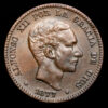 Alfonso XII. 10 Céntimos (9,76 g.). 1879. Barcelona. Ensayador O.M. AC-8. EBC