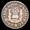 Felipe V. 1/2 Real (1,63 g.). 1740. México. Ensayador M. AC-180. MBC