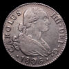 Carlos IV. 2 Reales (5,87 g.). 1806. Sevilla. Ensayador C·N. AC-1069. MBC+