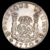 Carlos III. 8 Reales ( 26,91 g.). 1770. México. Ensayador F·M. AC-1101. VF+.