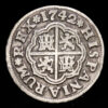Felipe V. 1 Real. (2,72g.). Sevilla. 1742. Ensayador P·J. AC-665. MBC.