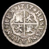 Felipe V. 1 Real. (2,82g.). Sevilla. 1737. Ensayador P. AC-660. MBC-.