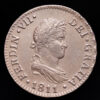 Fernando VII. 2 Reales. (5,7g.). Cádiz. 1811. Ensayador C·I. AC-726. VF+.