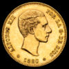 Alfonso XII. 25 Pesetas. (8,08g.). Madrid. 1880*18-80*. Ensayador MS·M. AC-79. XF+. Restos de brillo original.
