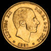 Alfonso XII. 25 Pesetas. (8,08g.). Madrid. 1883*18-83*. Ensayador MS·M. AC-82. EBC+. Ex. Baldomero Collection.