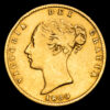 Gran Bretaña – Victoria. 1/2 Sovereing. (3,88g.). 1860. KM-735.1. VF.
