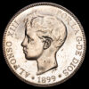 Alfonso XIII. 5 Pesetas. (24,77g.). Madrid. 1899. Ensayador SG.V. AC-110. UNC-. Brillo original.