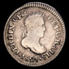 Fernando VII. 1/2 Real. (1,49g.). Guatemala. 1821. Ensayador N.G. AC-342. MBC.