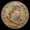 Fernando VII. 4 Maravedís. (6,05g.). Segovia. 1833. AC-188. EBC.