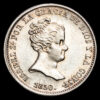Isabel II. 1 Real. (1,24g.). Sevilla. 1850. Ensayador R.D. AC-317. UNC-.