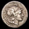 Anónimo. Denario. (3,75g.). Roma. 207 a.C. Craw-58/2. VF. Rara.