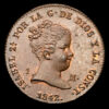 Isabel II. 1 Maravedí. (1,38g.). Segovia. 1842. AC-35. UNC-.
