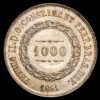 Brasil – Pedro II. 1000 Reis (12,71 g.). 1861. KM-465. SC.