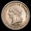 República de Colombia – Décimo (2,52 g.). Bogotá. 1871. KM-151.1. VF.