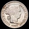 Isabel II. 1 Real. (1,28g.). Barcelona. 1860. AC-285. EBC. Restos de brillo original.