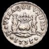 Felipe V. 1/2 Real. (1,48g.). México. 1735/4. Ensayador M·F. AC-253. . EBC. Escasa.