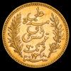 Túnez. 20 Francos. (6,45g.). París · A ·. 1900. KM-227. UNC-. Brillo original.
