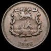 Borneo. 1/2 Céntavo. (4,68g.). 1886. KM-1. MBC.