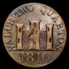 Gibraltar. 2 Quartos. (7,08g.). 1810. KM-TN.4-2. MBC.