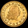 Fernando VI. 1/2 Escudo (1,78 g.). Sevilla. 1747. Ensayador P·J. AC-569. EBC+. Brillo original. Atractivo ejemplar.