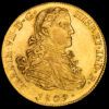 Fernando VII. 8 Escudos (27,06 g.). México. 1809. Ensayador H·J. C-16366. EBC+. Restos de brillo original. Buen ejemplar.