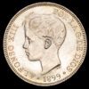 Alfonso XIII. 5 Pesetas (25,15 G.). 1899 *18-99*. Madrid. Ensayador SG·V. AC-110.