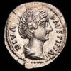 Faustina I. Denario (3,10 g.). Posterior a 141 d.C. Busto revestido a derecha. Ceres estante con velo, dos espigas y antorcha. AVGVSTA. Cy28. Ch78. RIC360 Antonino Pío. SC/SC-, restos de brillo original.