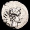 Augusto. Quinario. (1,53 g.). Emérita. 29 a.C. a 14 d.C.. RIC-1-A. UNC-. Raro en esta condición