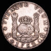 Carlos III. 8 Reales (27,13 g.). México. 1762. Ensayador M·M. AC-1080. MBC+.