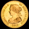 Isabel II. 40 Reales. (3,36 g.). Barcelona. 1863. AC-667. EBC/EBC+. Brillo original.
