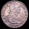 Carlos IV. 2 Reales. (5,96 g.). Sevilla. 1807. Ensayador C·N. AC-727. VF+. Buen ejemplar