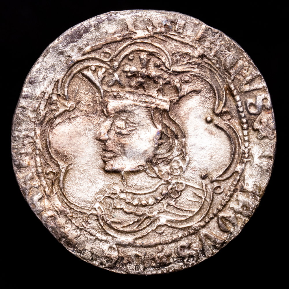 Enrique IV. 1 Real. (3,25 g.). Sevilla. Antes de 1471. MBC+. Leyenda de anverso fustrada