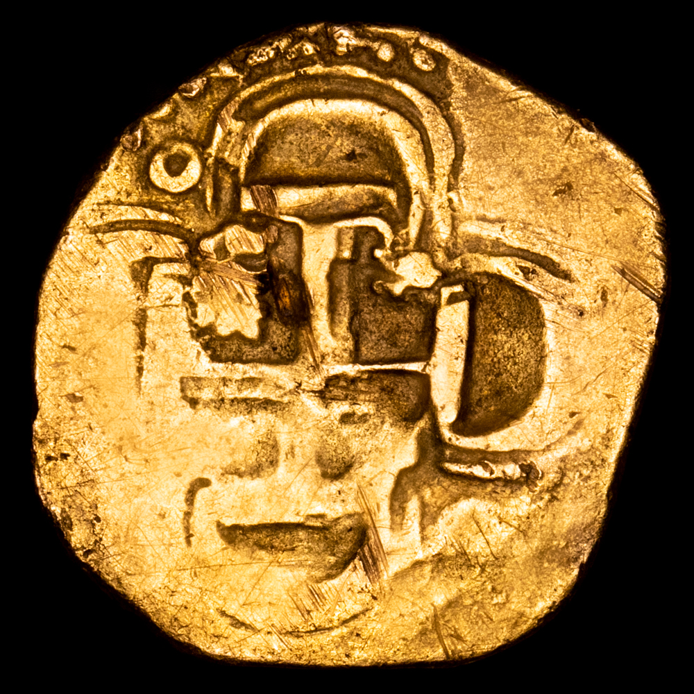 Felipe III. 2 Escudos. (5,1 g.). Sevilla. Ensayador B. AC-1850. MBC. Escasa