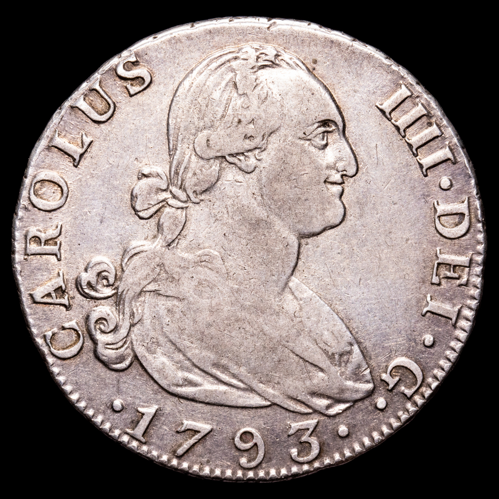 Carlos IV. 4 Reales. (13,29 g.). Madrid. 1793. Ensayador M·F. AC-779. MBC.