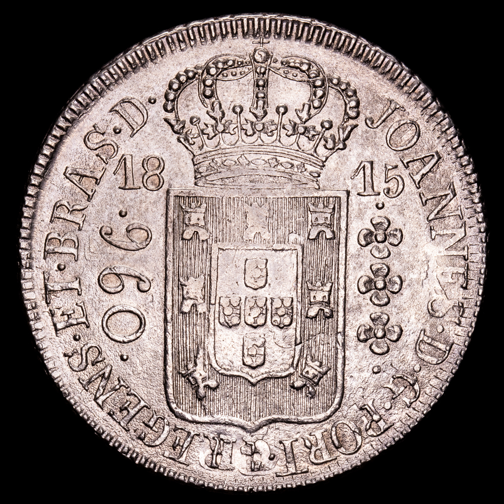 Brasil – Joannes. 960 Reis. (27,35 g.). Rio. 1915. KM-307. MBC. Acuñada sobre 8 Reales Santiago