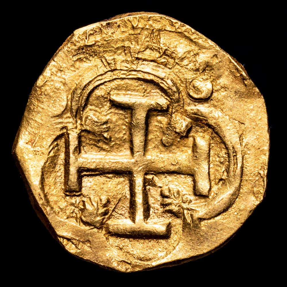 Felipe III (1598-1621). 2 escudos. (1600-1608). Toledo. C. (Tauler-104 similar). Ag. 6,71 g.  Rara. MBC+.