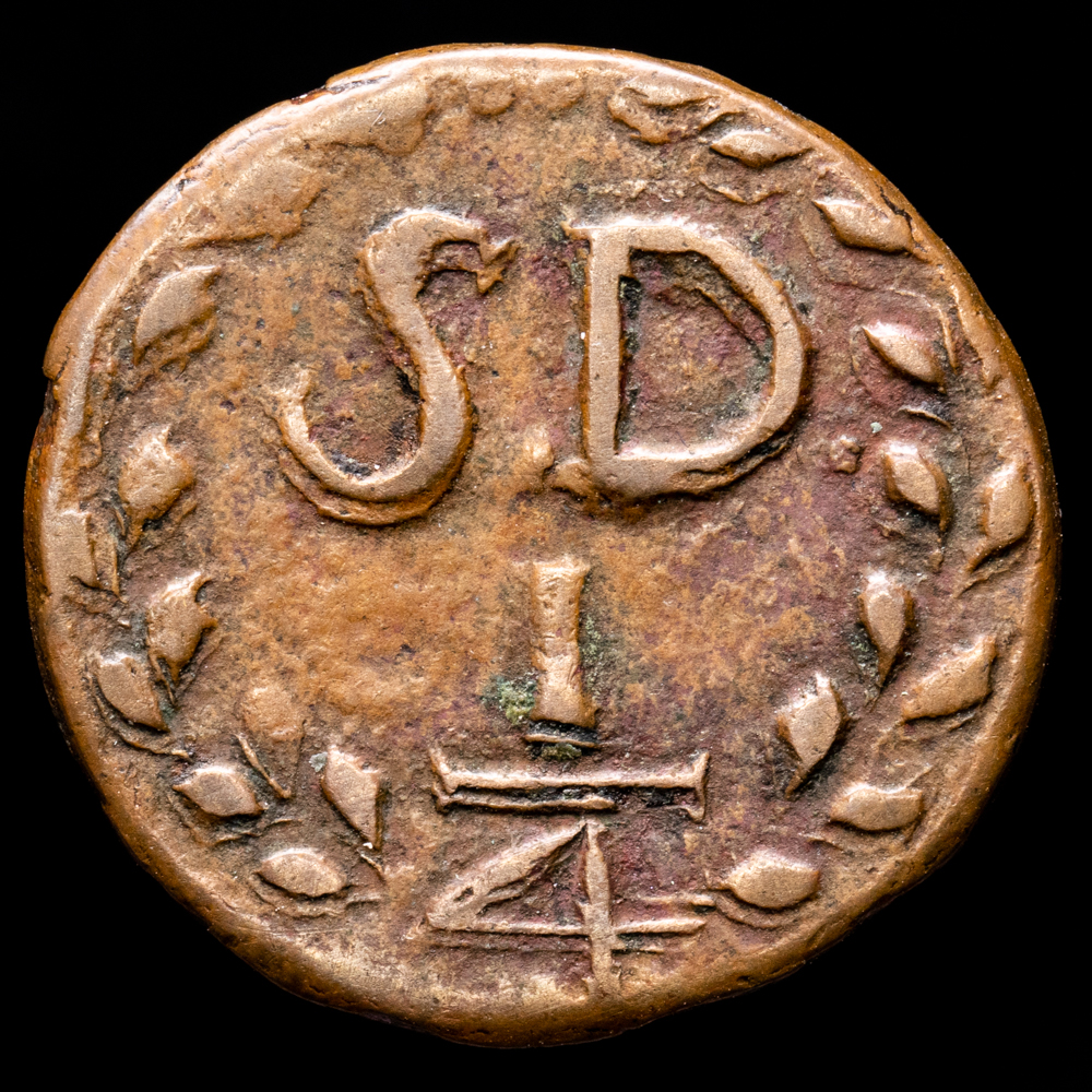 Fernando VII. 1/4 Cuarto. (6,31 g.). Santo Domingo. S/F. Aureo y Calicó 120. MBC.