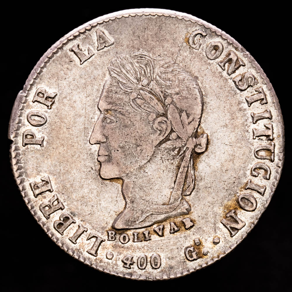 República de Bolivia. 8 Soles. (20,36 g.). Potosí. 1863. Ensayador F·P. KM-138.6. VF.