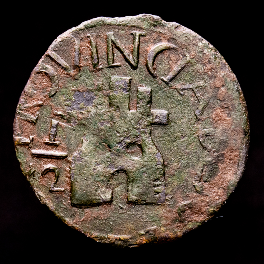 Fernando VII. 1/2 Real. (1,89 g.). Guayana. 1817. Aureo y Calicó-348. MBC-.