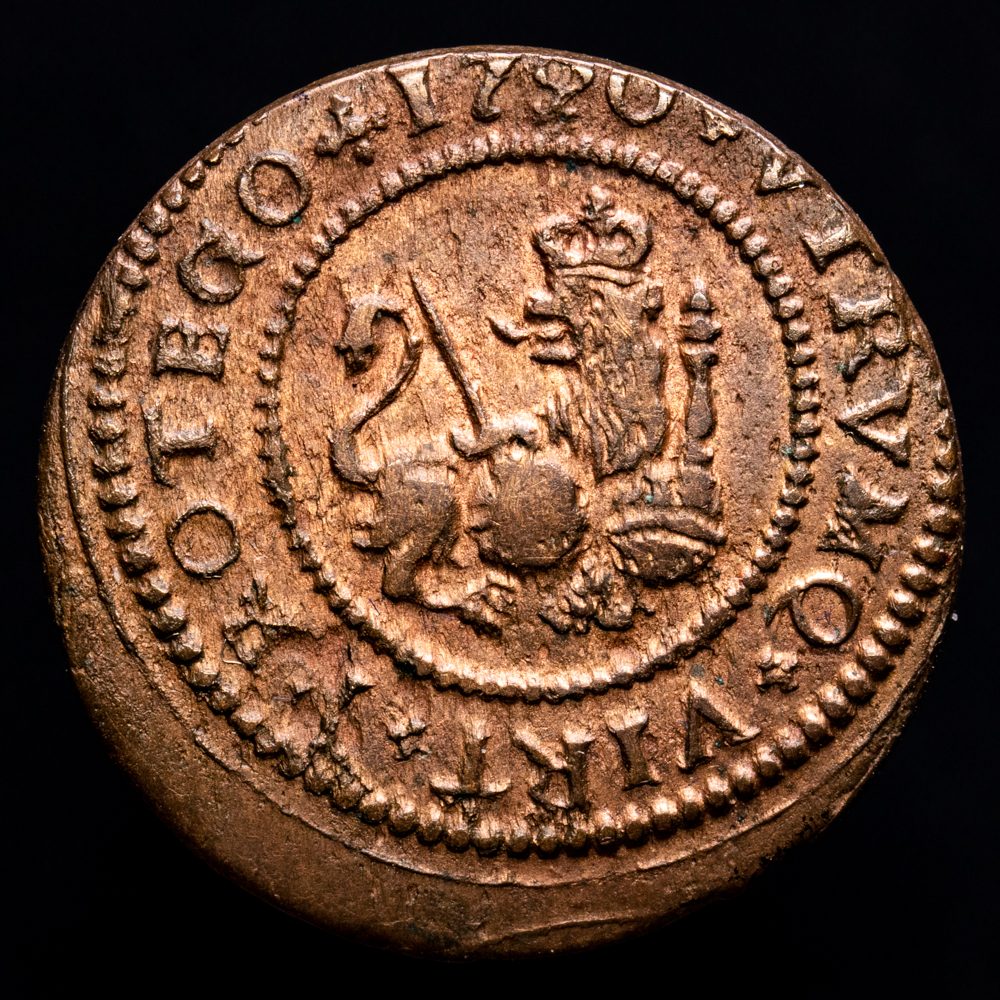 Felipe V. 2 Maravedís. (3,93 g.). Barcelona. 1720. Aureo y Calico-54. EBC. Restos de brillo original. Atractiva. Escasa así.